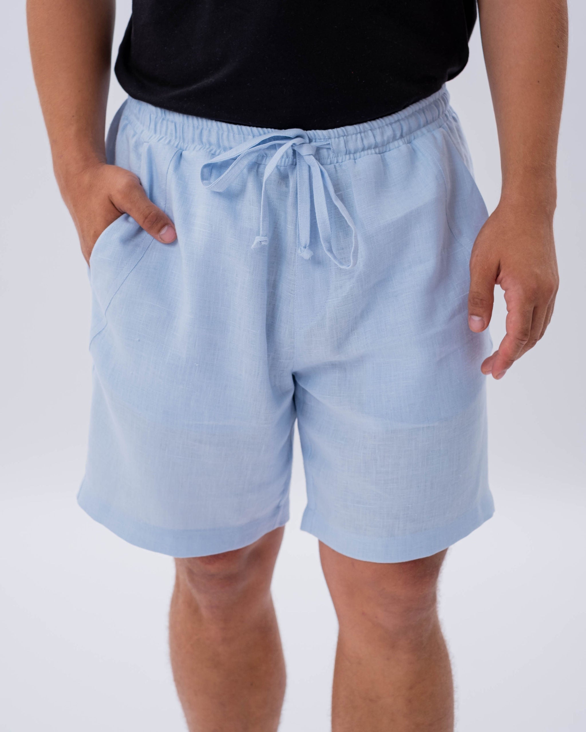 Mens Linen Shorts Havana