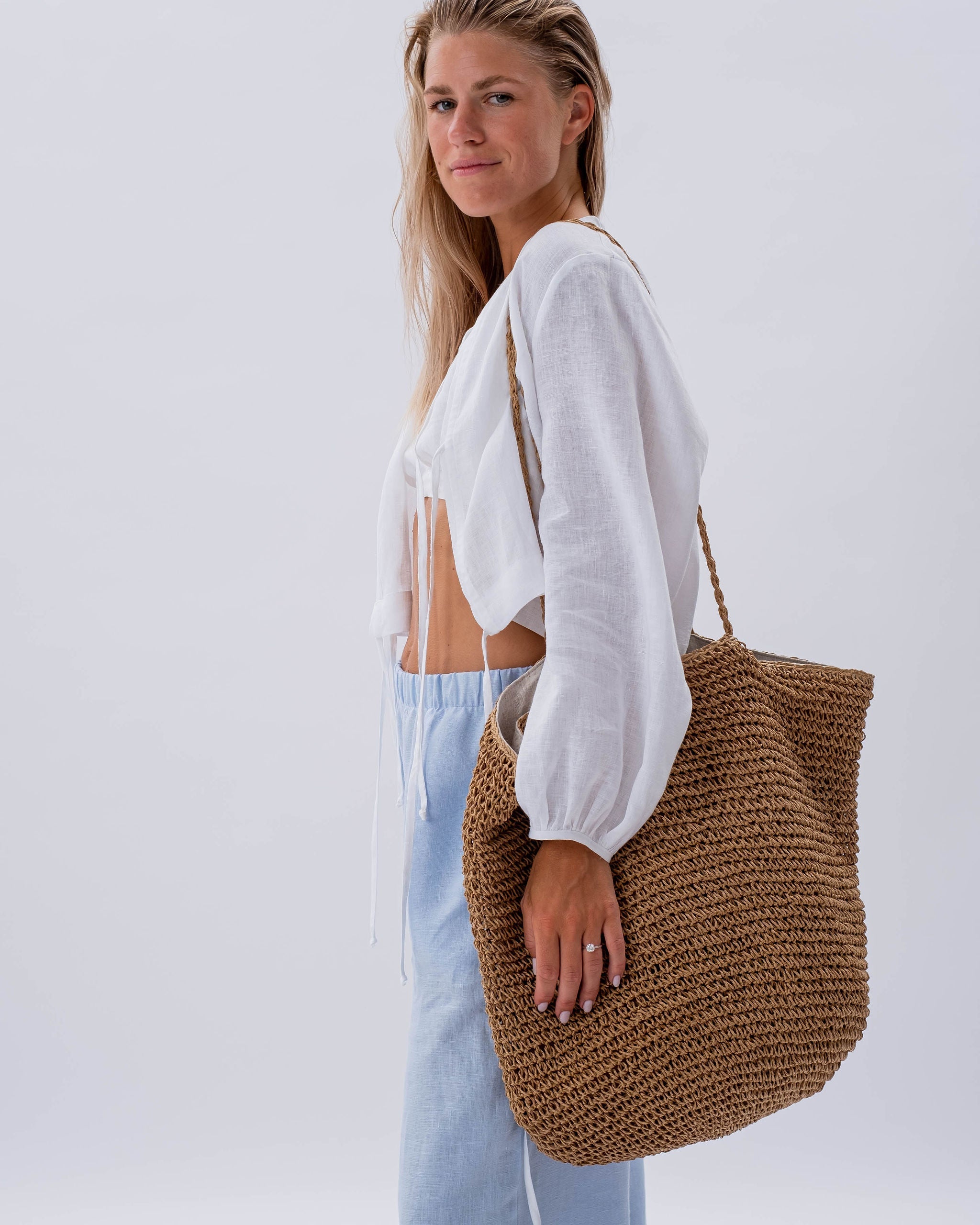 Linen Set - Marion & Megan (light blue)