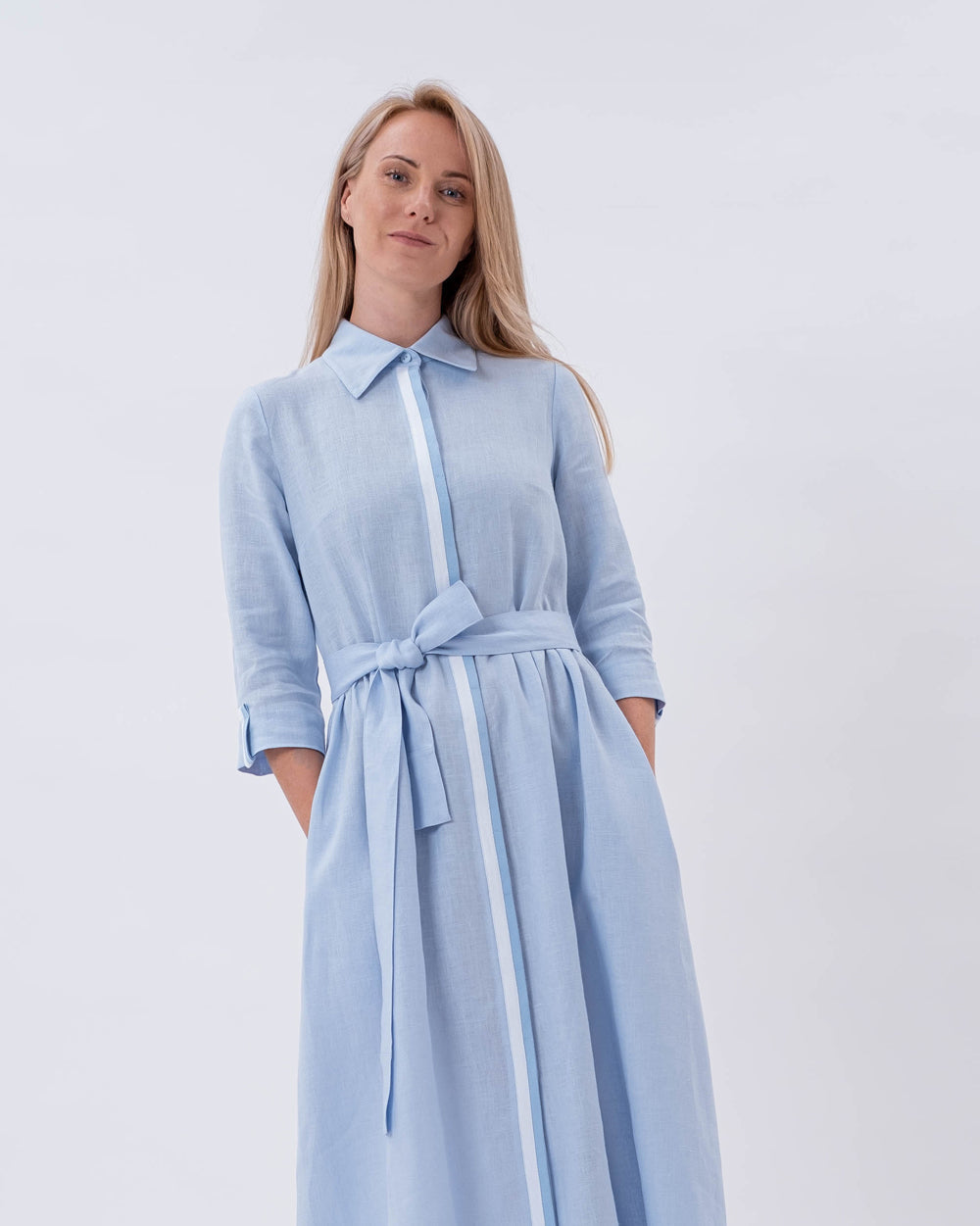 Linen Shirt Dress Nora