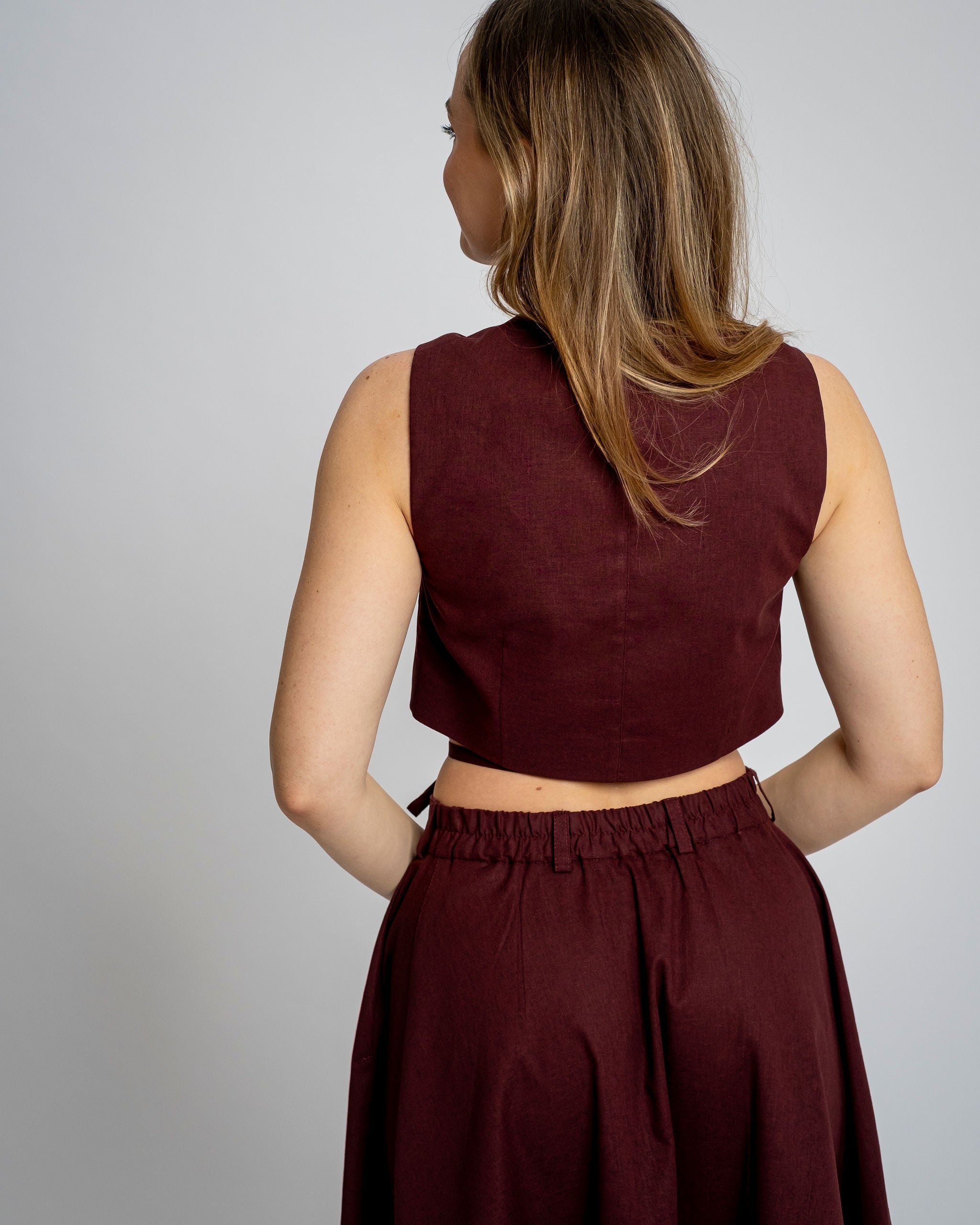 Linane Vest Top Rosa