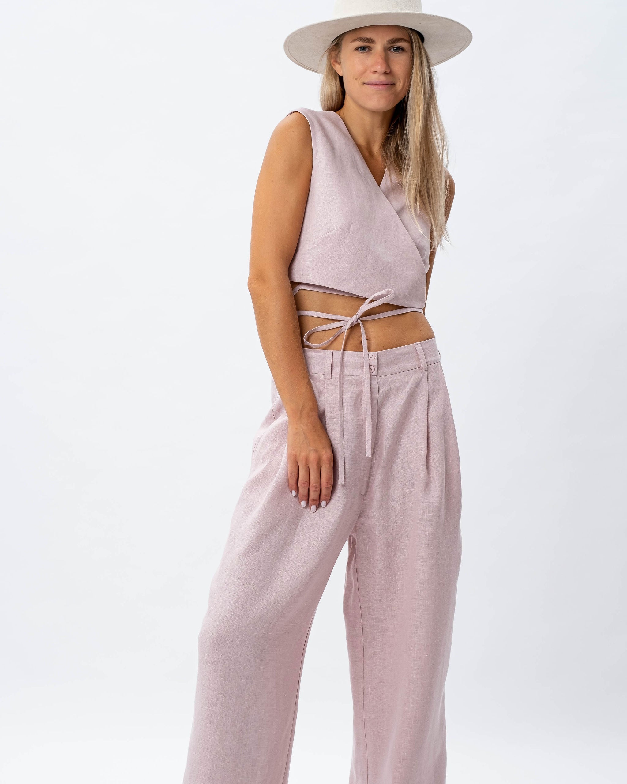 Linane Vest Top Rosa