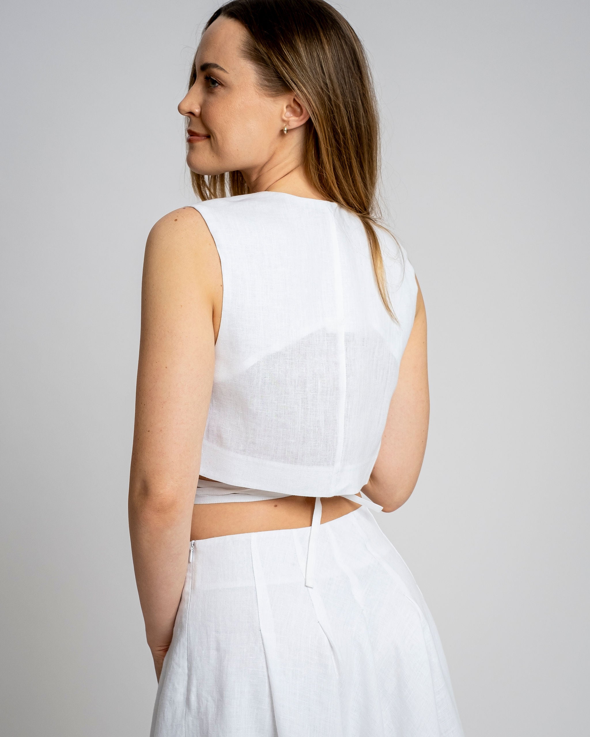 Linane Vest Top Rosa