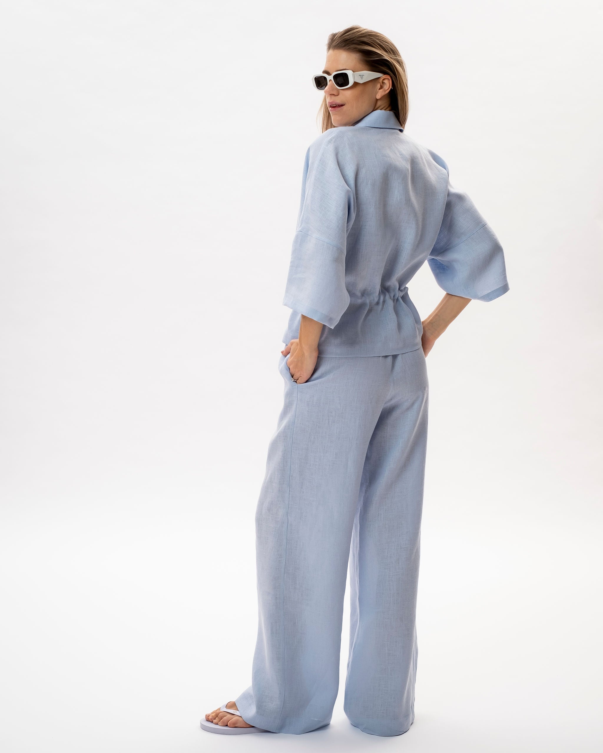 Linen Set - Marion & Megan (light blue)