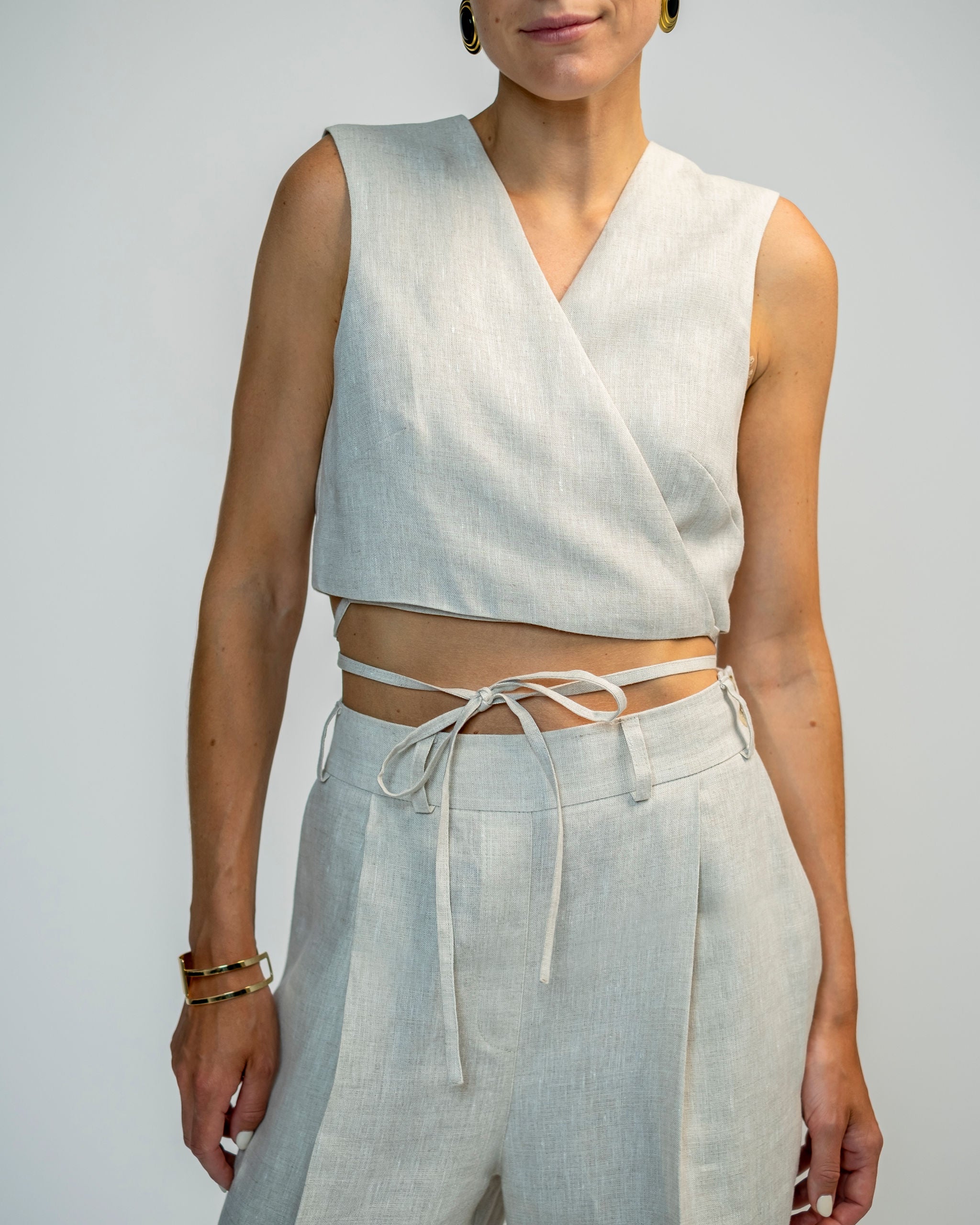 Linane Vest Top Rosa