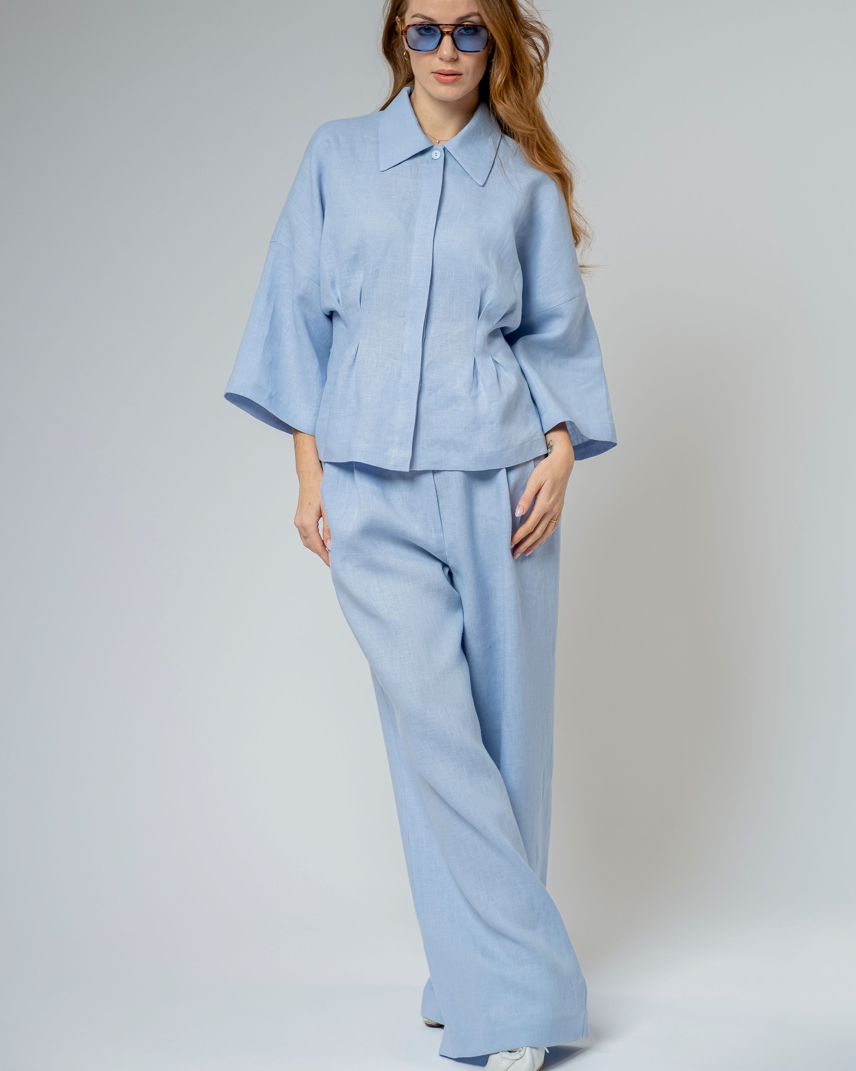 Linen Set - Maili & Andrea (light blue)