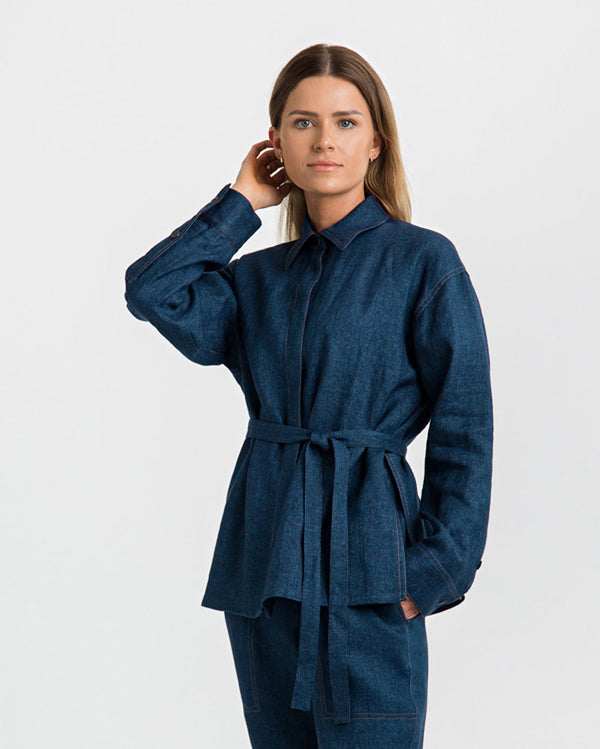 Linen Wool Jacket/Shirt Lauren