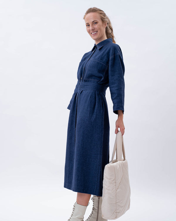 Linen Wool Dress Olivia