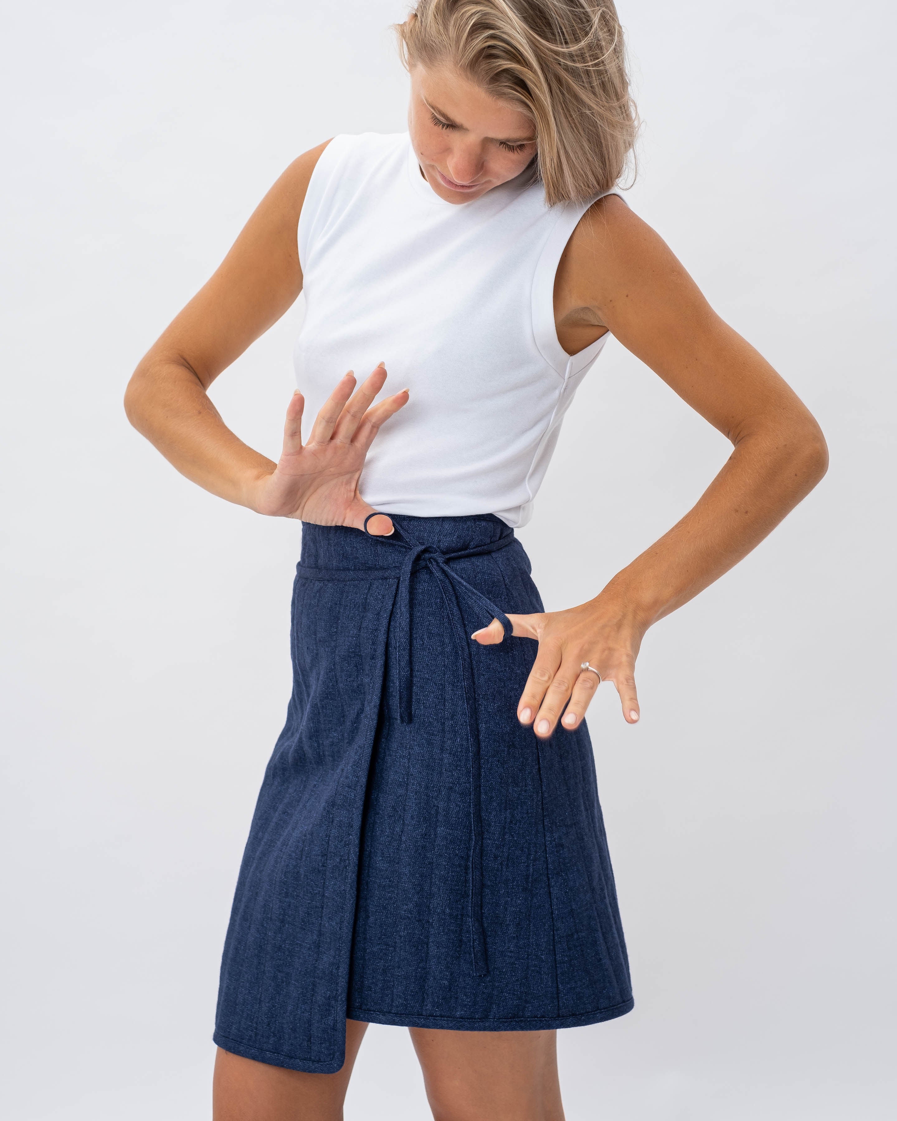 Quilted mini skirt Asta1