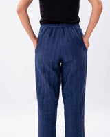 Quilted Linen Wool Pants