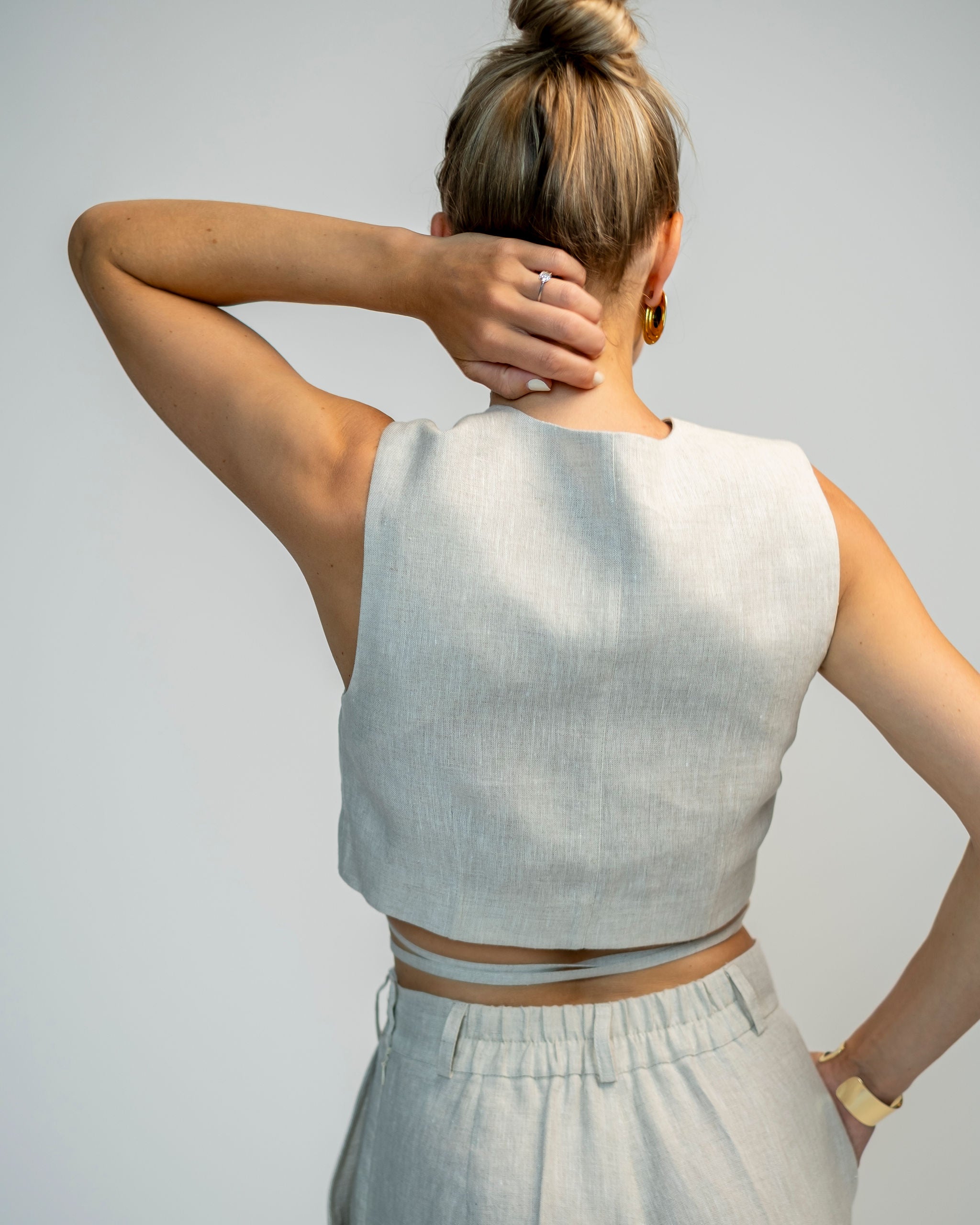 Linane Vest Top Rosa