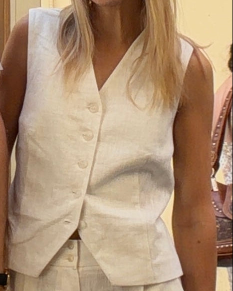 Linen Vest Celia